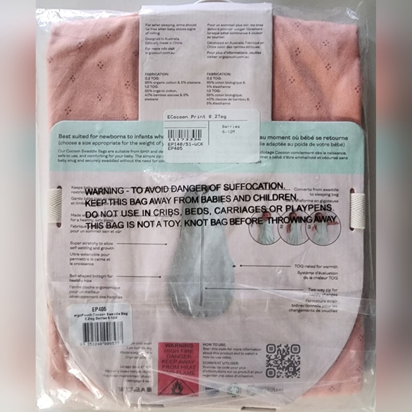 SOLD NWT ergoPouch cool pouch 0.2TOG size 6-12M | 8-10kg - Picture 2 of 3